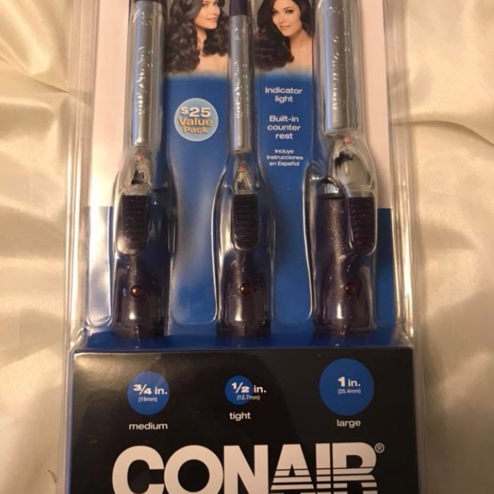 New Conair 3 set Curling irons 1/4,1/2,3/8 sizes